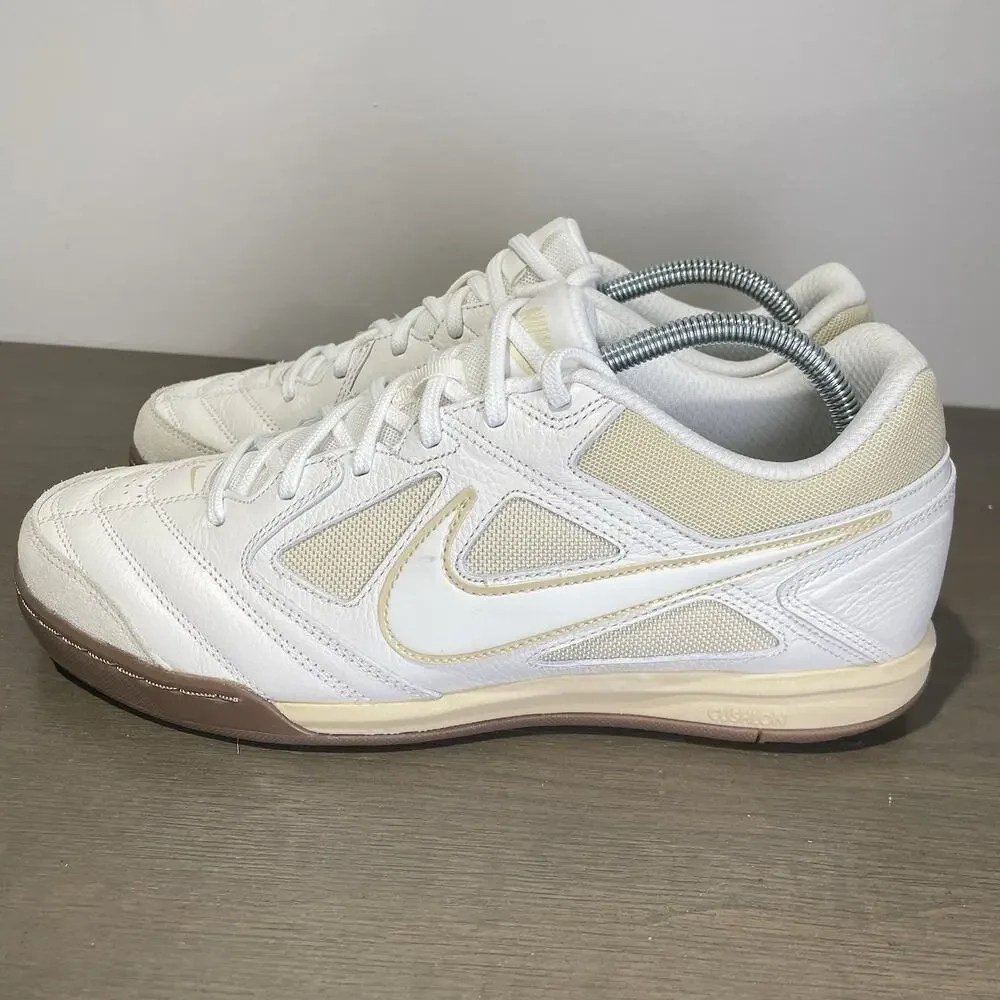 Nike Men Size 10 Shoes NEW FLAW Gato Gum Soft Cream White Light Khaki IB3082-133